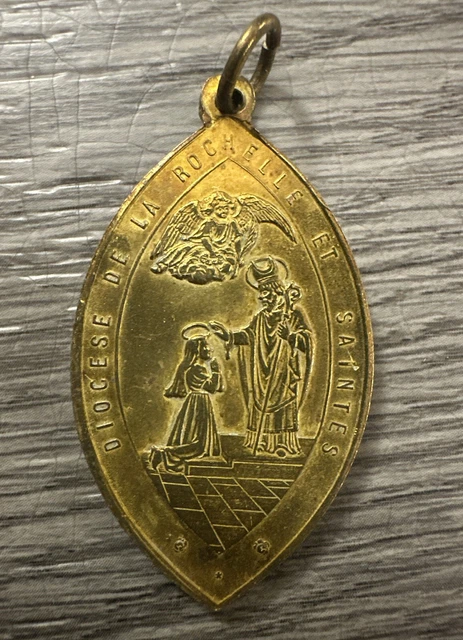 MEDAILLE RELIGIEUSE ANCIENNE  Diocèse De La Rochelle  - Bronze EUR 14,00 - PicClick FR