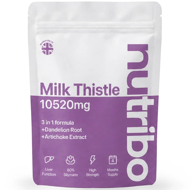 Dandelion Extractor MILK THISTLE 10520MG 120 Vegan Capsules Artichoke Dandelion 4 Month ...