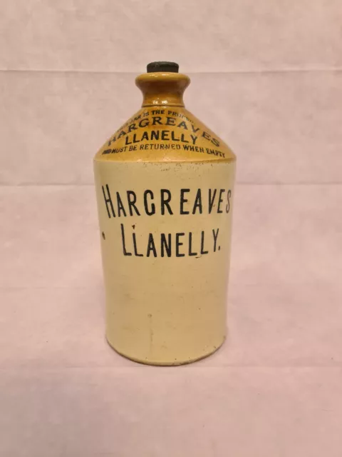 Antique/Vintage Hargreaves Llanelly Stoneware Jar - collection only