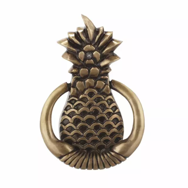 Handmade Brass Pineapple Design Door Knocker - Antique Finish