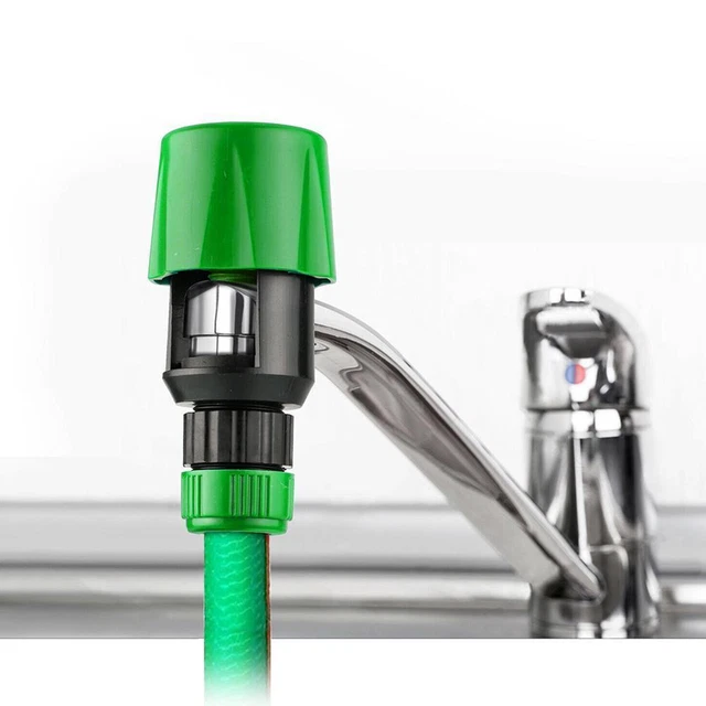 Kitchen Garden Hose Pipe Connector Rounds Square Mixer Adaptor Taps O5M2