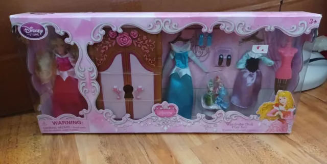 Disney Store Aurora Wardrobe Doll Play Set - New SEALED BOX