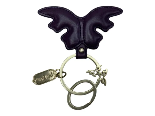 Folli Follie Large leather key chain Purple Butterfly
