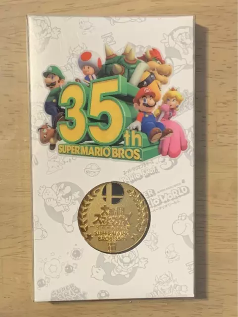 Nintendo Super Mario Super Smash Bros. 35th Anniversary Commemorative Medal JPN