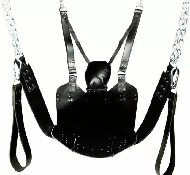 Genuine Leather Adult Heavy Duty Mountable Swing Sling With Stirrups Gay Interes