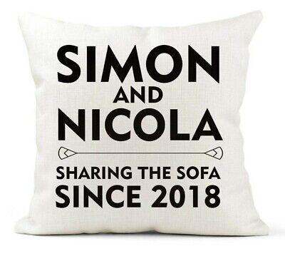 Personalised Cushion,Engagement, Wedding, Anniversary Gift, New Home, Share sofa
