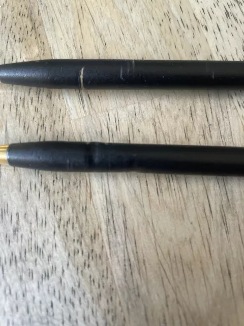 Vintage Cross Black Ballpoint Pen & Mechanical Pencil Set Engraved MeadPaper 2