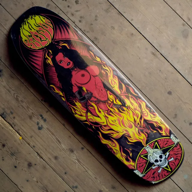 Death Benson Devil Woman 9″ Pool Deck Skateboard Deck
