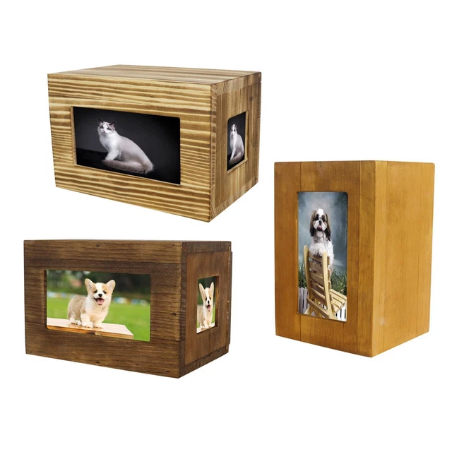 Ceniza-Urnas-Caja de Madera para Perros-Gatos-Recuerdo-Urnas-Memorias