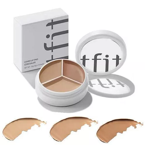 3 Colors Makeup Contour Face Cream Concealer Palette Professional for Acne