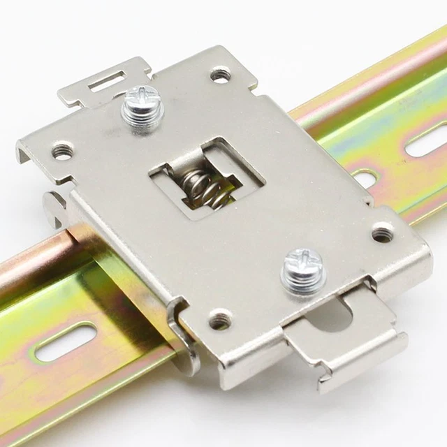 1Pcs SSR Solid State Relay Single Phase 35MM DIN Rail Mounted Metal Mount Screws
