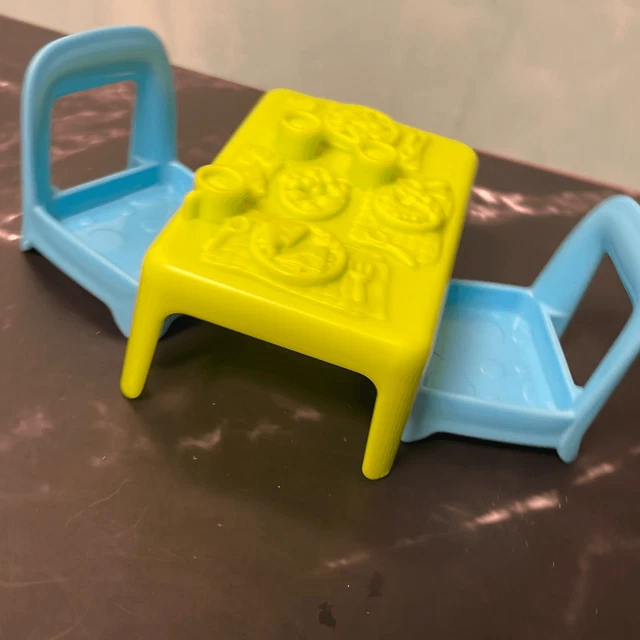 Fisher price plastic table and 2025 chairs