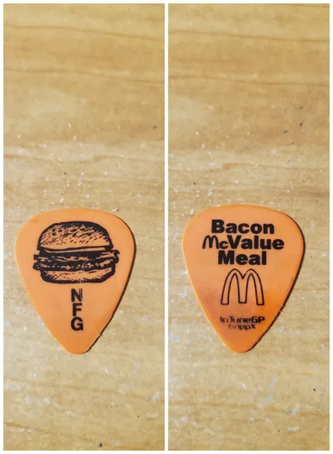 New Found Glory NFG Ian Grushka Bacon Mcvalue Meal  Tour Band Guitar Pick