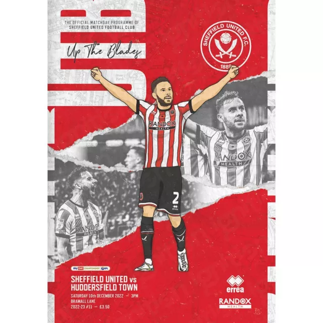 Sheffield United v Huddersfield Town 10/12/2022 Official programme MINT.