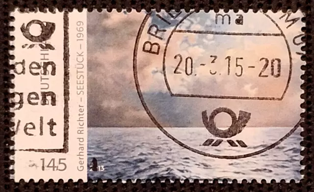 BRD 2013 MiNr. 3020 "Gerhard Richter: Seestück" 145 ct BZ-STEMPEL ECHT GELAUFEN