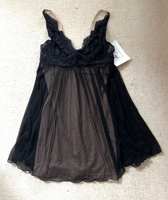 NEW YUMMIE TUMMIE Shapewear Slip Dress Size S Underwire Baby Doll Black