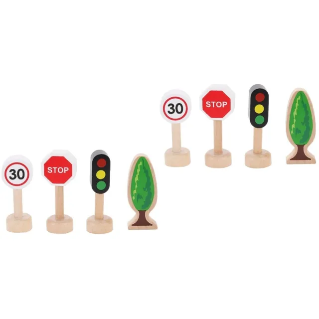 2 set giocattoli per la prima educazione segnaletica stradale display bambino