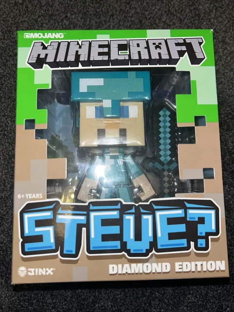 MOJANG MINECRAFT STEVE Diamond Edition Notch Block Figure 6