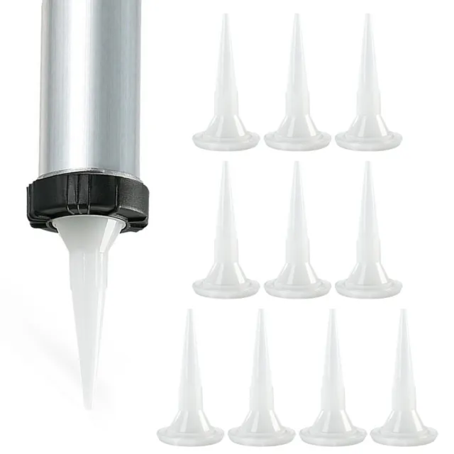 10pcs Plastic Universal Caulking Nozzle for Structural Glue Application