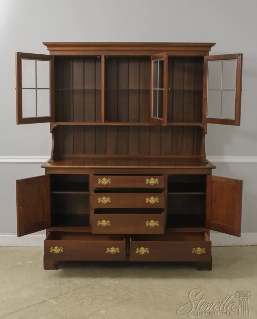 53848EC: STICKLEY Cherry 2 Piece China Hutch Cabinet 3