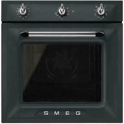 Smeg Sf6905No1 Forno Termoventilato 60 Cm Nero Opaco Vapor Clean 8 Funzioni
