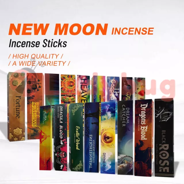 NEW MOON Masala | HEM Hexagon Incense Sticks Scents Meditation Aroma Fragranc