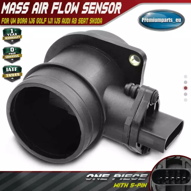 Mass Air Flow Sensor For Vw Bora 1J6 Golf 1J1 1J5 Audi A3 Seat Skoda 06A906461