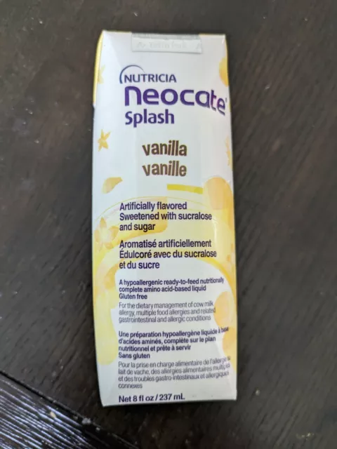 Neocate Splash vanilla 27 cartons  supplement drink