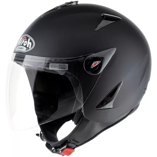 Helm Helmet Demi-Jet JT Farbe Black Matt Airoh Größe M