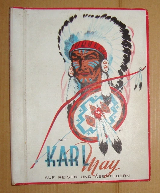 KARL MAY ALBUM - Sammelbildalbum von Kaugummi BULL aus 1950er - Band 1 ...