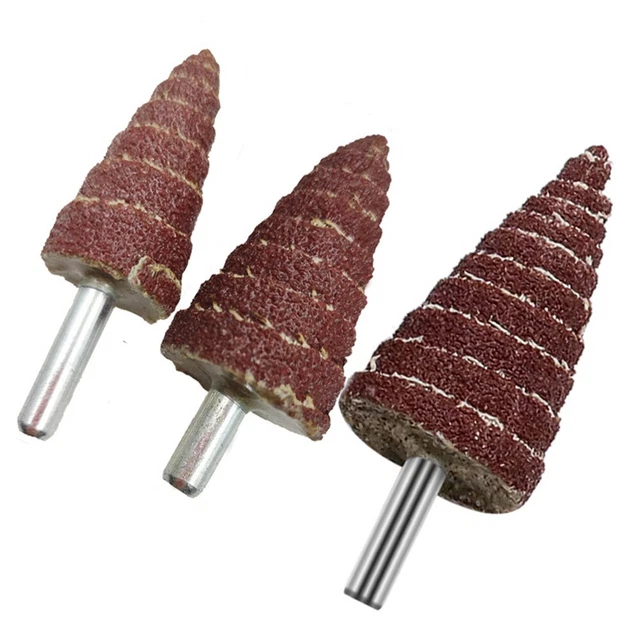 Cabezal de molienda de 6 mm vástago ruedas de solapa para taladro para madera plástico metal totalmente nuevo