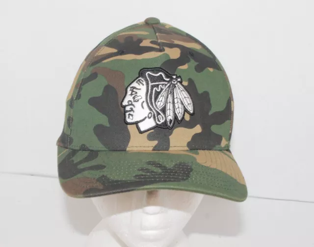 NHL Chicago Blackhawks Baseball Cap Size OSFM Snapback Mitchell & Ness