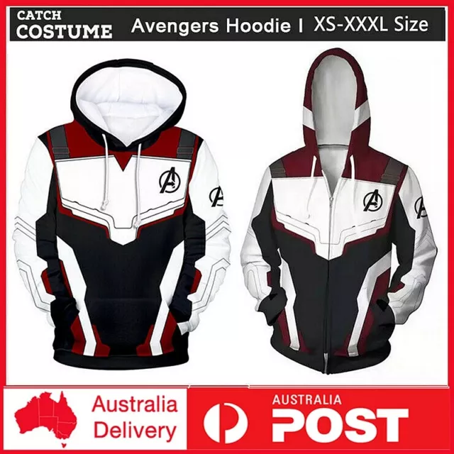 Avengers Endgame Quantum Realm Sweatshirt Jacket Advanced Tech Hoodie Cosplay