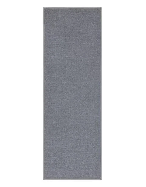 Alfombra antideslizante de diseño de cajas de goma 2x7 interior runner gris