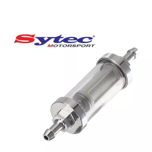 SYTEC FILTRO CARBURANTE PRO PULIBILE - COMPATIBILE CON E10 - VETRO TEMPERATO - CODE 8mm