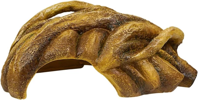 Nascondiglio In Resina A Forma Di Ceppo Per Rettili – Grande Grotta Per Gechi, Serpenti, Drago Barbuto, Lucertole, 29,8x24x11,5 Cm