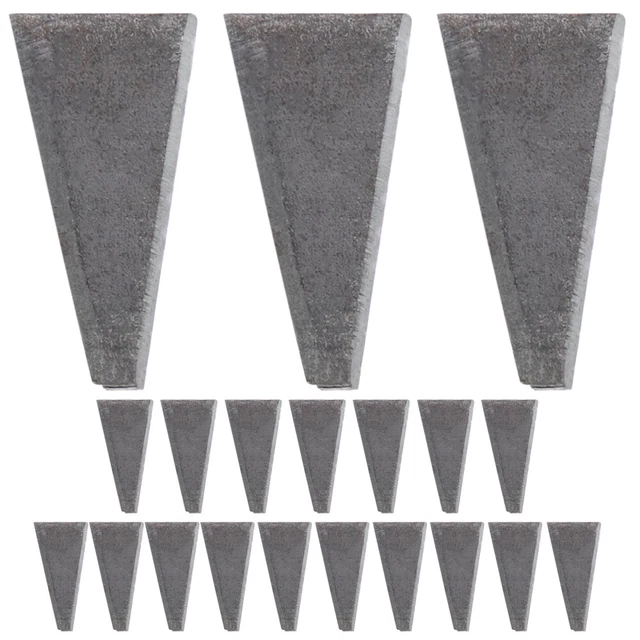 20 pz accessori cuneo triangolare martello martello di lamiera cuneo ascia chiodo di ferro