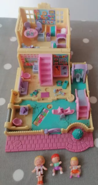 Polly Pocket  Nursery School playset & all original figures 1994 Vintage