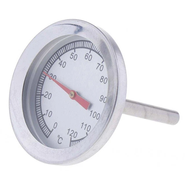 Pointeur de cadran thermomètre acier inoxydable mesure de température 1 pièce