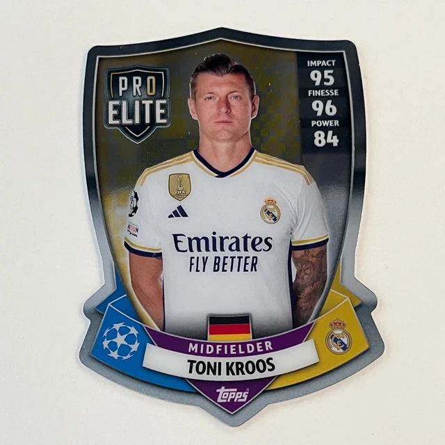 TOPPS MATCH ATTAX Champions League 2023/2025 CHROME SHIELD SH8 Toni