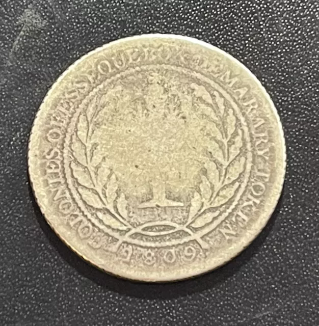 Essequibo & Demerary 1809 One Gulden Coin: George III