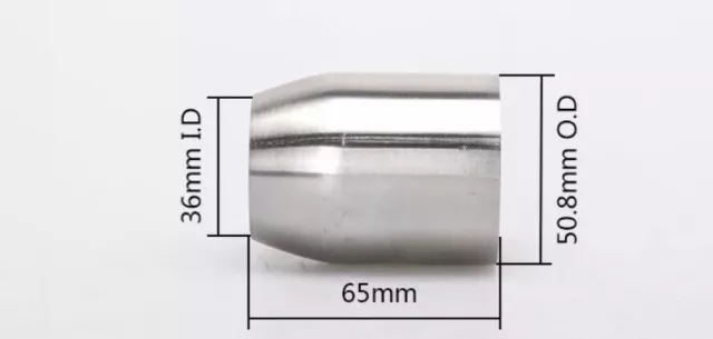 Adattatore per tubo di scarico riduttore per tubo di scarico da 38-51 mm