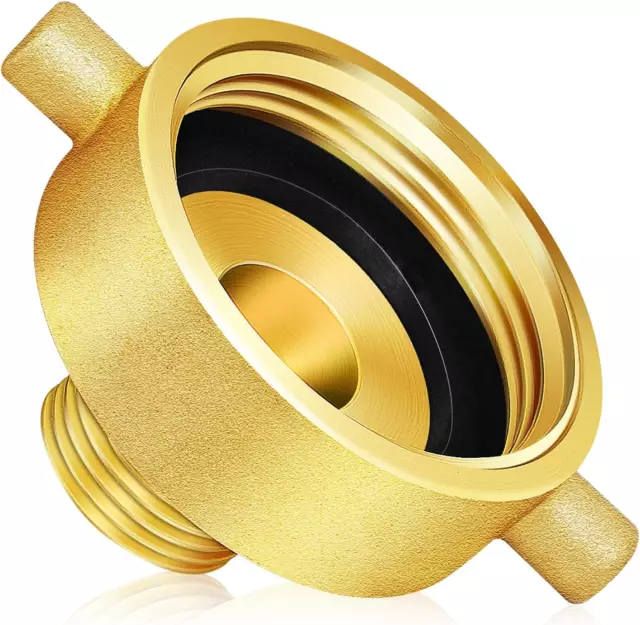 Fire Hydrant Adapter, Fire Hose Adapter, 2-1/2" NST/NH Female X 3/4" GHT Male