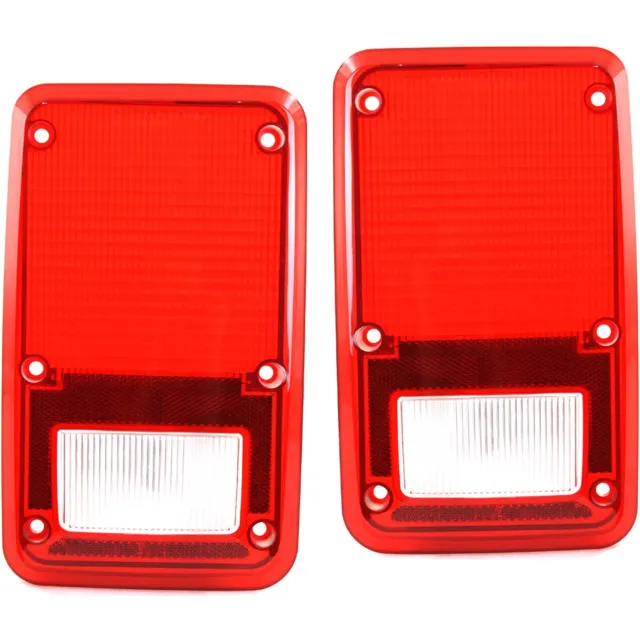 New Taillight Tail Light Lens Taillamp Brakelight Set of 2 Ram Van LH & RH Pair