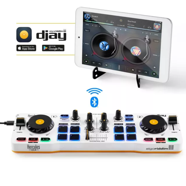 Hercules DJ Control Mix for IOS and Android Smartphones, Tablet DJ Controller