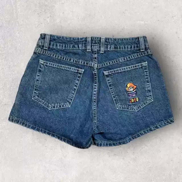 Vintage JNCO Girlie Stuff 90's USA Denim Flaunt Fit Jean Shorts Size 5
