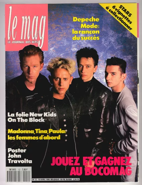 ▬►LE MAG N° 12 de 1990 NKOTB_DEPECHE MODE_MADONNA_CYNDI LAUPER_SANDRA CRETU