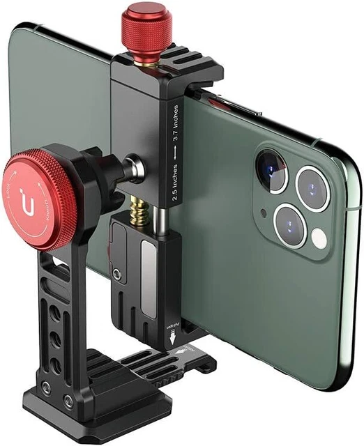 ULANZI ST-14 Smartphone Tripod Mount Adapter Aluminum with Cold Shoe, 360° Cell