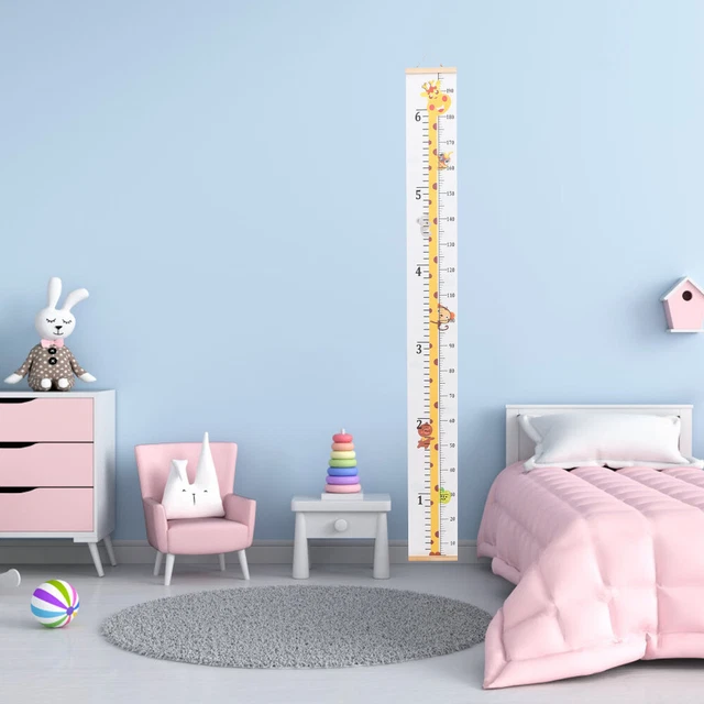 Stadiometro Da Parete 200cm - Misuratore Altezza Per Bambini E Adulti Con Nastro Retrattile - Foto 7