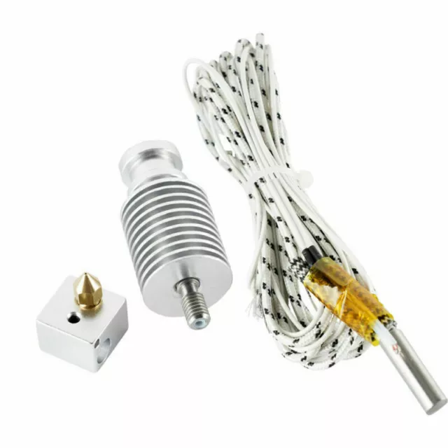 3D Printer Parts KP3S E3D V5 V6 Heatsink Heated Block Direct Extruder Hotend kit